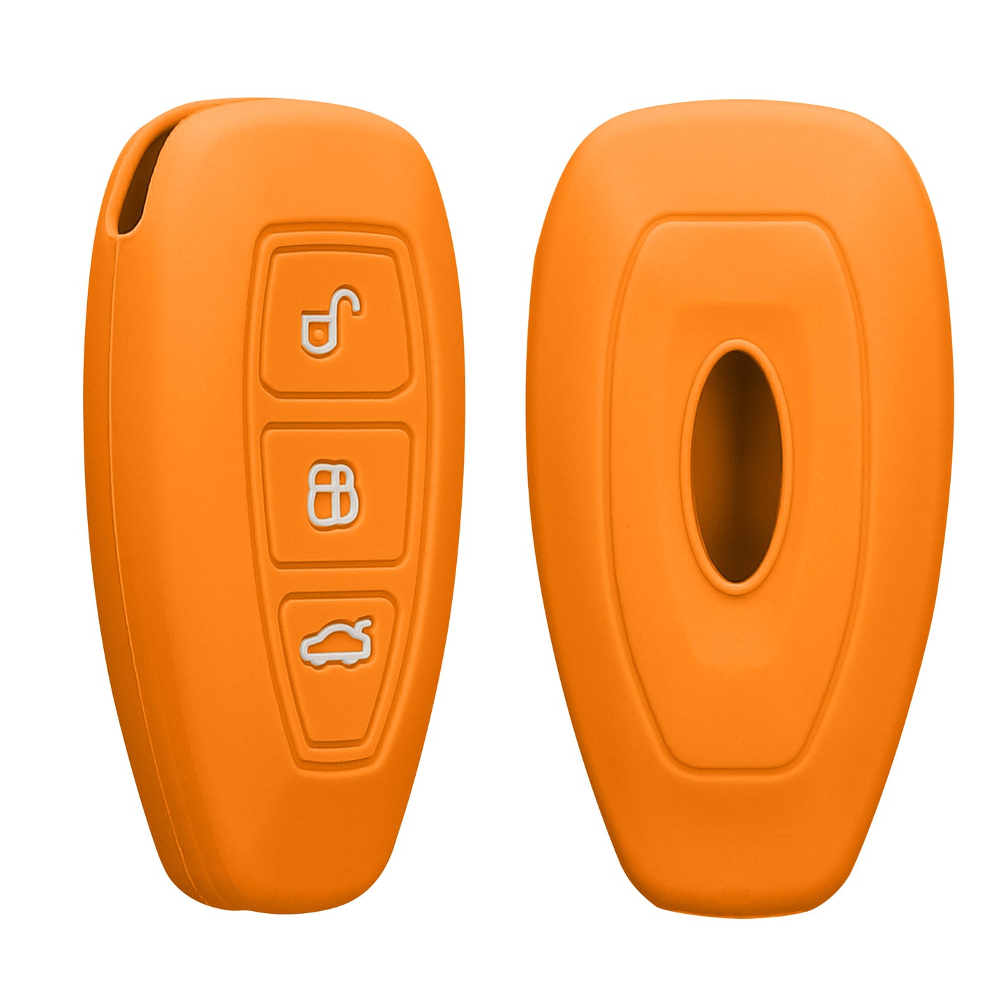 kwmobile Schlüsselhülle für Ford 3-Tasten Autoschlüssel Keyless Go Hülle - Schlüsselschutz Gehäuse