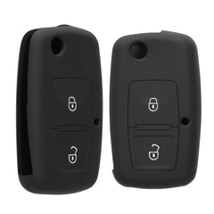 VW Skoda Seat 2-Tasten Klapp Autoschlüssel Silikon Schlüsselhülle