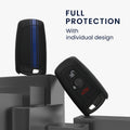 kwmobile Schlüsselhülle für BMW 3-Tasten Funk Autoschlüssel (nur Keyless Go) Hülle - Autoschlüssel Schlüssel Hülle - Schlüsselschutz Gehäuse