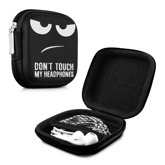 kwmobile In-Ear Kopfhörer Tasche - In Ear Kopfhörer Hülle mit Innentasche für Zubehör - Kleine Aufbewahrungstasche für In Ear Headphones