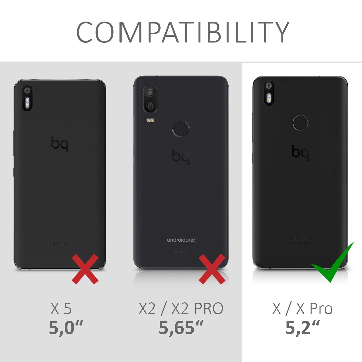 kwmobile Wallet Case kompatibel mit bq Aquaris X / X Pro - Hülle mit Ständer - Handyhülle Kartenfächer