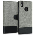 kwmobile Wallet Case kompatibel mit bq Aquaris X / X Pro - Hülle mit Ständer - Handyhülle Kartenfächer