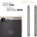 kwmobile Hülle kompatibel mit Blackberry KEYone (Key1) - Silikon Handyhülle - Handy Case