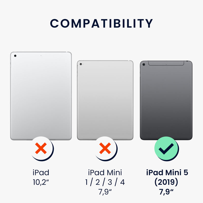 kwmobile Tablet Schutzfolie kompatibel mit Apple iPad Mini 5 (2019) Folie - Full Screen Protector - Tablet Displayfolie