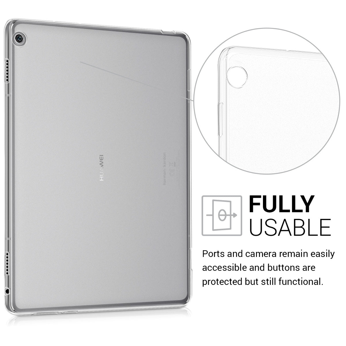 kwmobile Hülle kompatibel mit Huawei MediaPad M3 Lite 10 Hülle - Tablet Cover