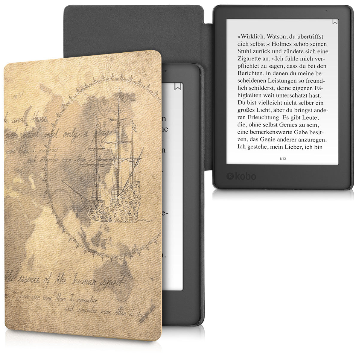 Kobo Aura H2O Edition 2 mit Auto-Sleep eReader Flip Case