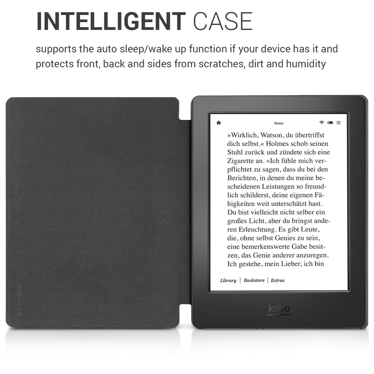 Kobo Aura H2O Edition 2 mit Auto-Sleep eReader Flip Case