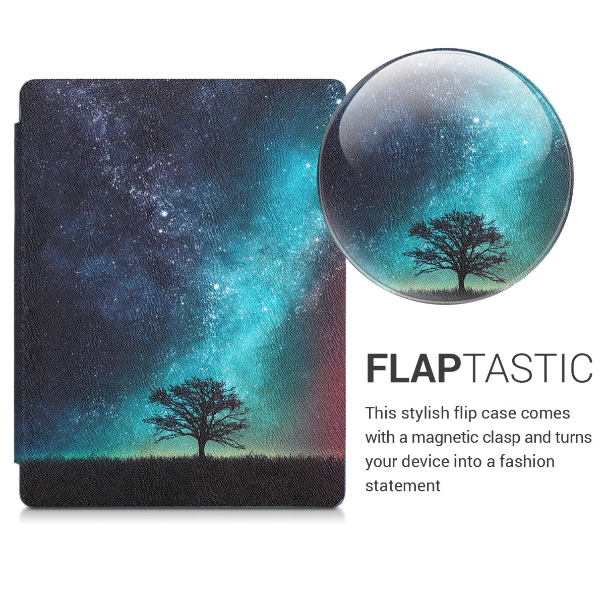 Kobo Aura H2O Edition 2 mit Auto-Sleep eReader Flip Case