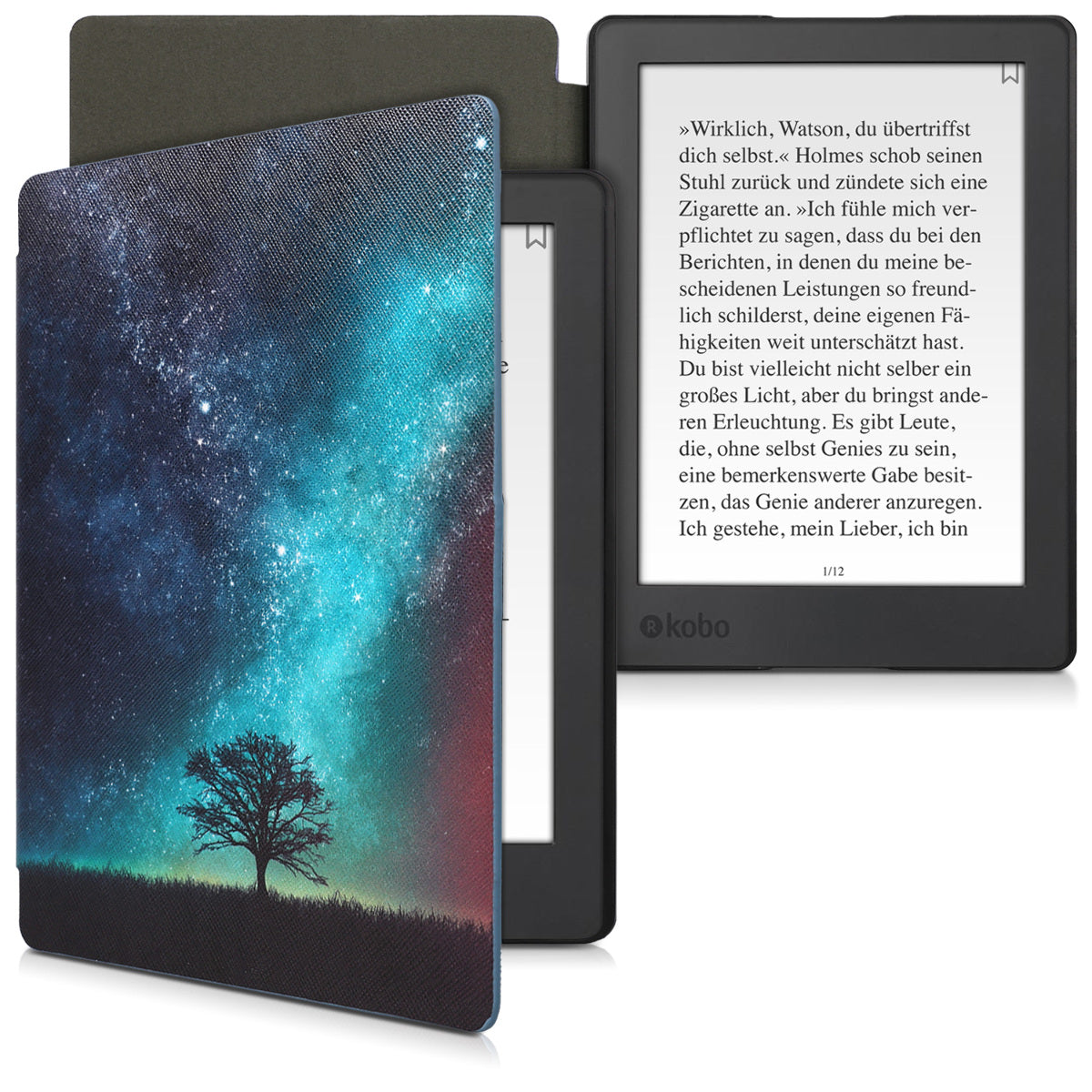 Kobo Aura H2O Edition 2 mit Auto-Sleep eReader Flip Case