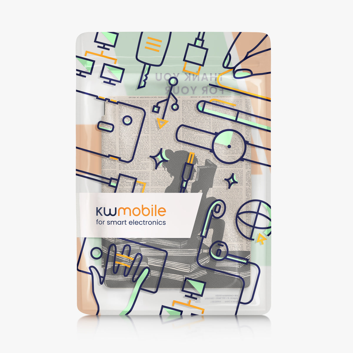 Kobo Aura H2O Edition 2 mit Auto-Sleep eReader Flip Case