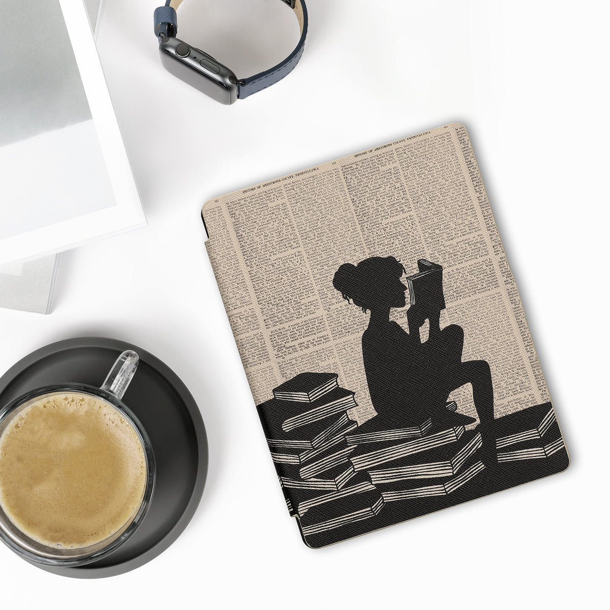 Kobo Aura H2O Edition 2 mit Auto-Sleep eReader Flip Case