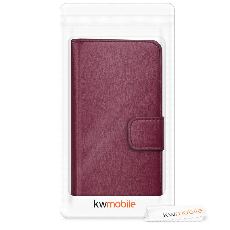 kwmobile Hülle kompatibel mit Samsung Galaxy J3 (2017) DUOS Kunstleder Handyhülle mit Kartenfächern