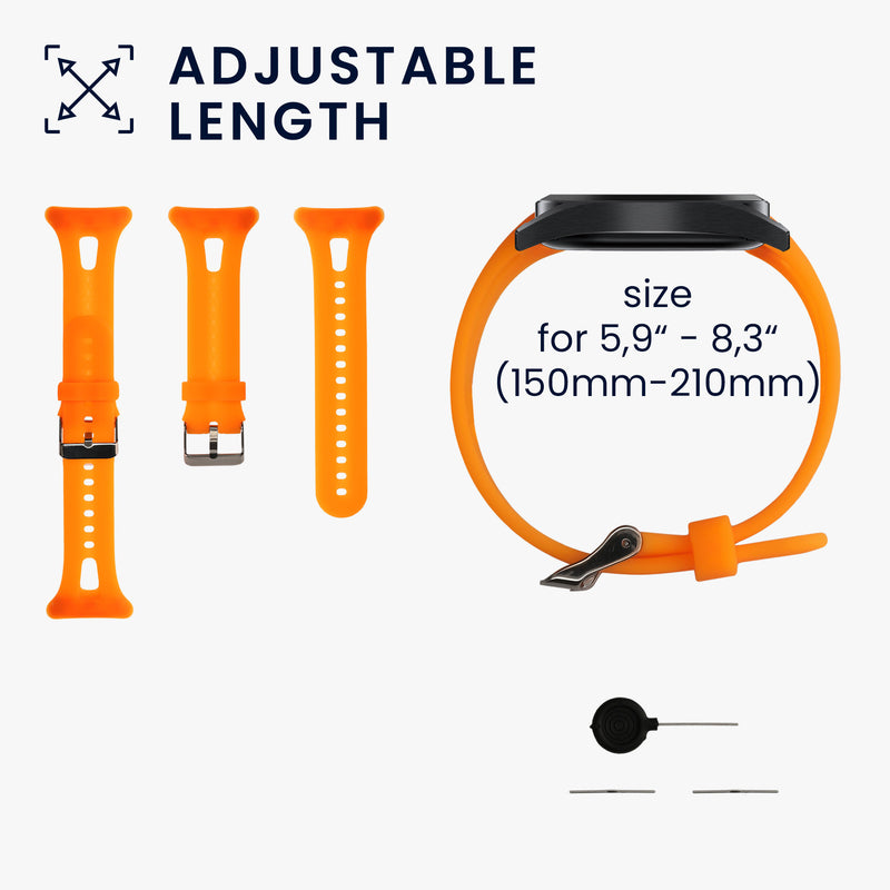 kwmobile Silikon Uhrenarmband für Garmin Forerunner 10 / 15 Armband - Ersatzarmband für Fitnesstracker - Wechselarmband