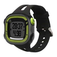 kwmobile Silikon Uhrenarmband für Garmin Forerunner 10 / 15 (L Size model) Armband - Ersatzarmband für Fitnesstracker - Wechselarmband Smartwatch - Schwarz Schwarz  