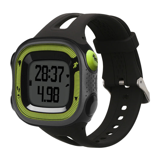kwmobile Silikon Uhrenarmband für Garmin Forerunner 10 / 15 (L Size model) Armband - Ersatzarmband für Fitnesstracker - Wechselarmband Smartwatch - Schwarz Schwarz  