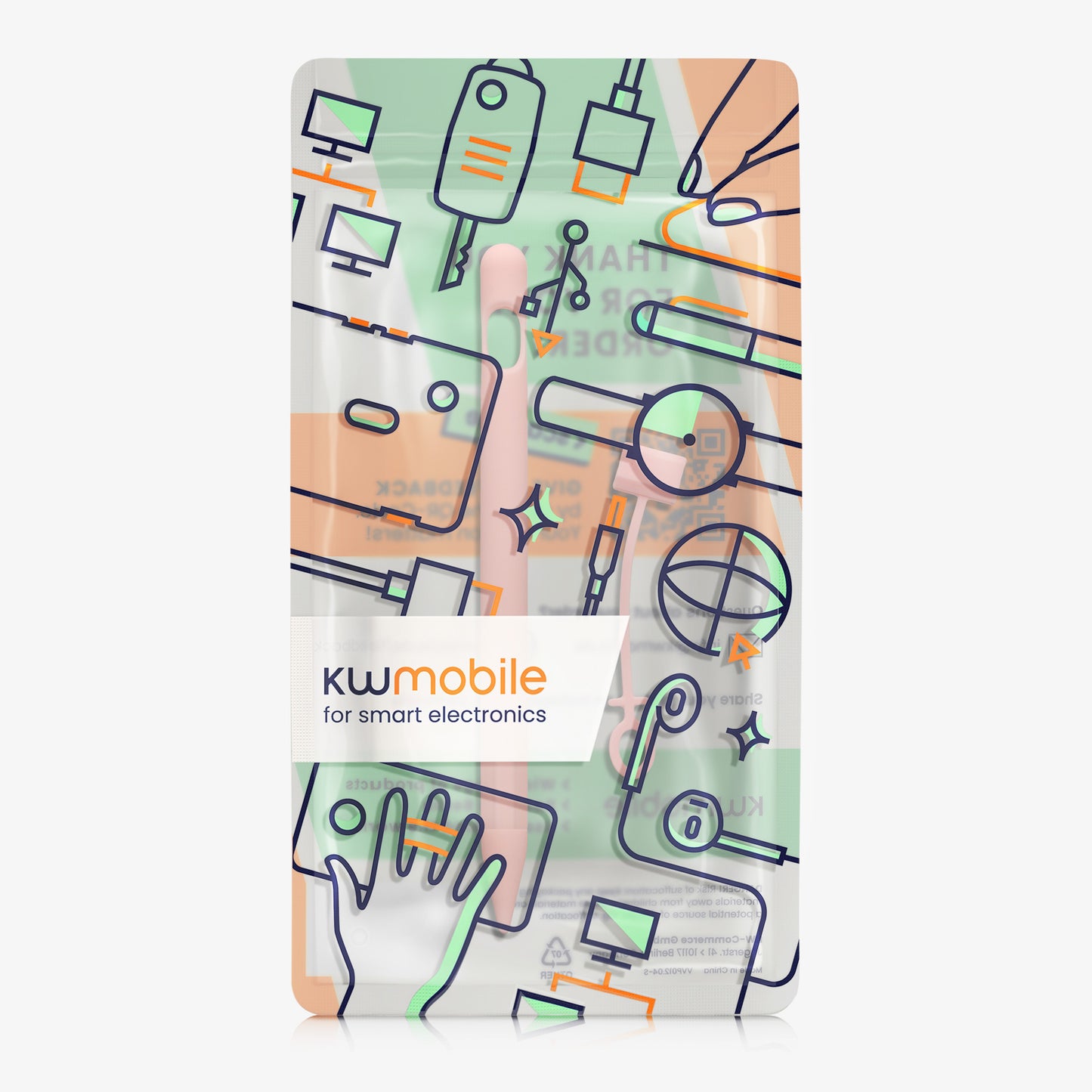kwmobile Schutzhülle kompatibel mit Apple Pencil (1. Gen) - Hülle Stift - Schutz Abdeckung Ladeanschluss