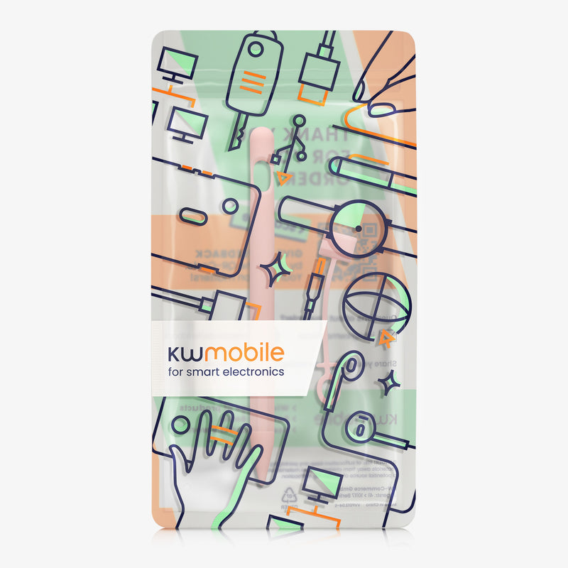 kwmobile Schutzhülle kompatibel mit Apple Pencil (1. Gen) - Hülle Stift - Schutz Abdeckung Ladeanschluss