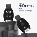 kwmobile Schlüsselhülle für Mercedes Benz 2-Tasten Autoschlüssel (nur Keyless Go) Hülle - Autoschlüssel Schlüssel Hülle - Schlüsselschutz Gehäuse