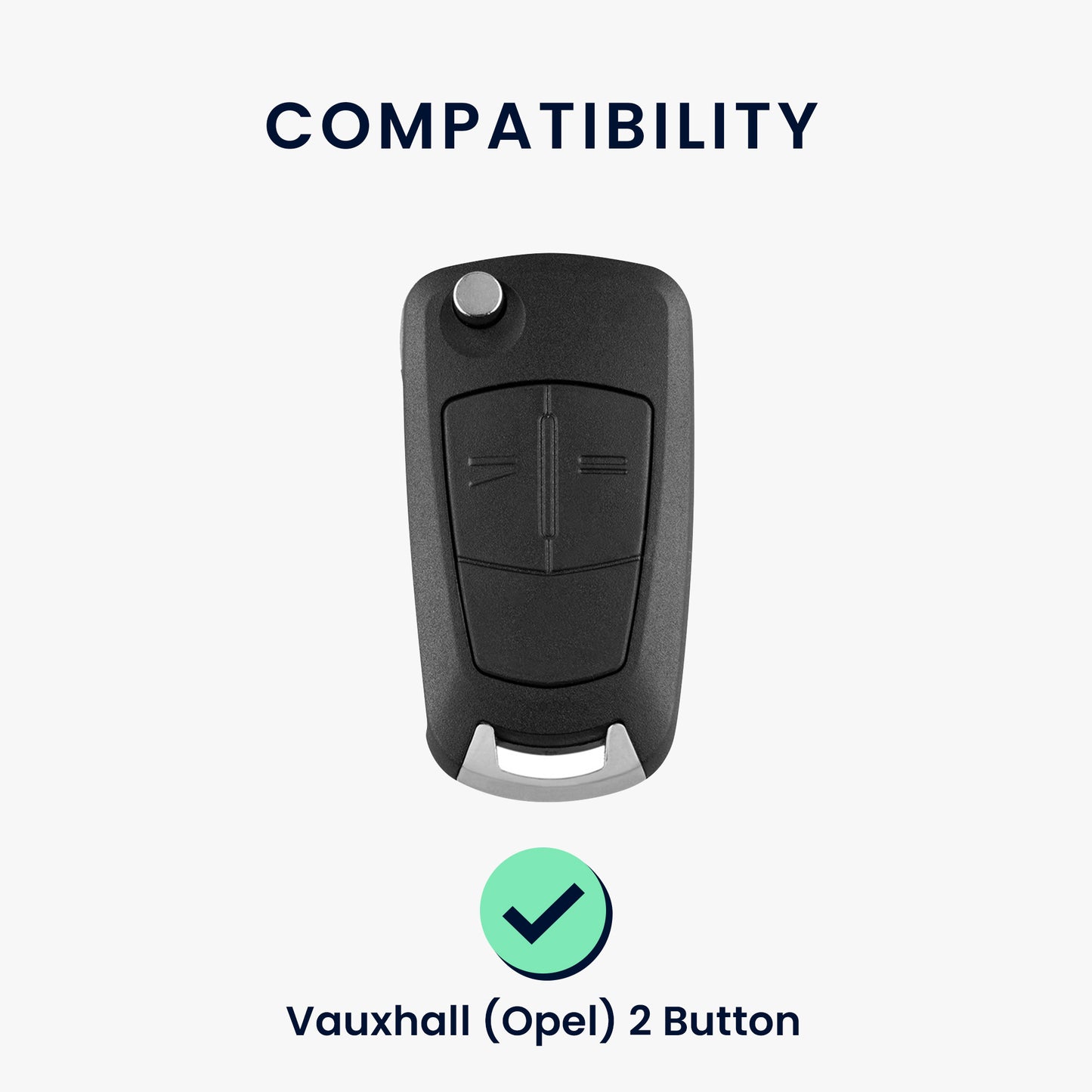 kwmobile Schlüsselhülle für Opel Vauxhall 2-Tasten Klappschlüssel Autoschlüssel Hülle - Schlüsselschutz Gehäuse