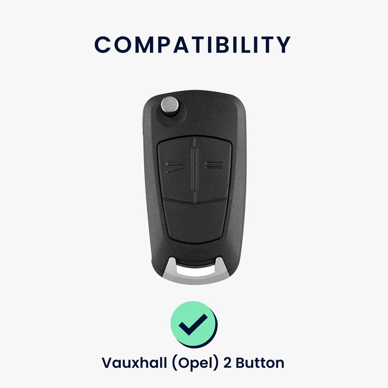 kwmobile Schlüsselhülle für Opel Vauxhall 2-Tasten Klappschlüssel Autoschlüssel Hülle - Schlüsselschutz Gehäuse