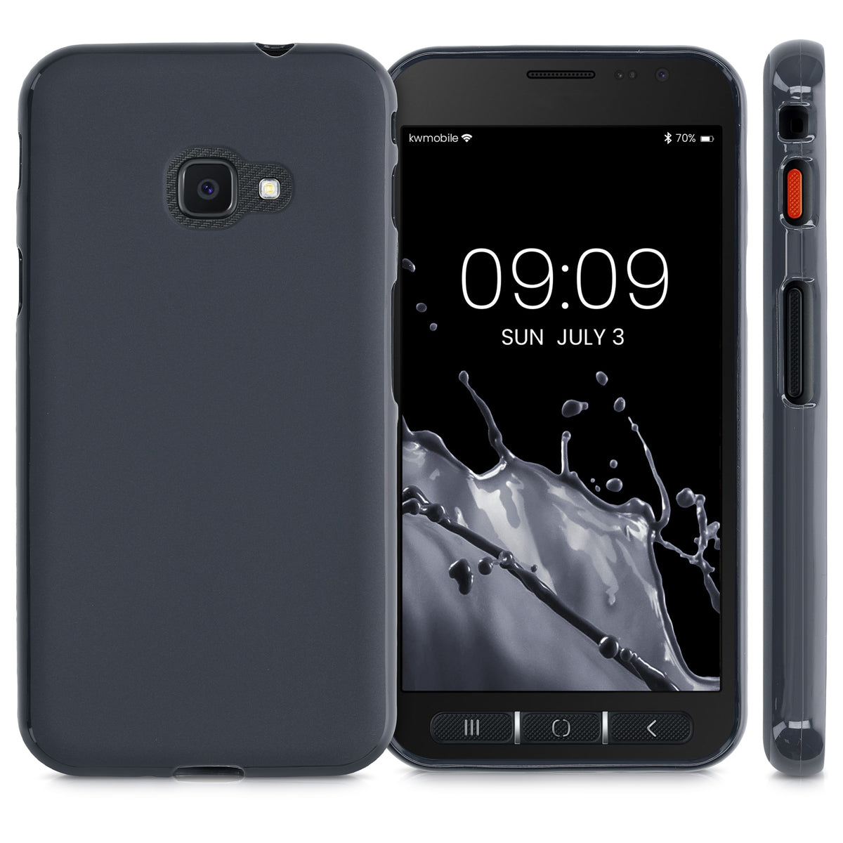 kwmobile Handyhülle für Samsung Galaxy Xcover 4 / 4S Hülle - Schutzhülle Cover - Kabelloses Laden