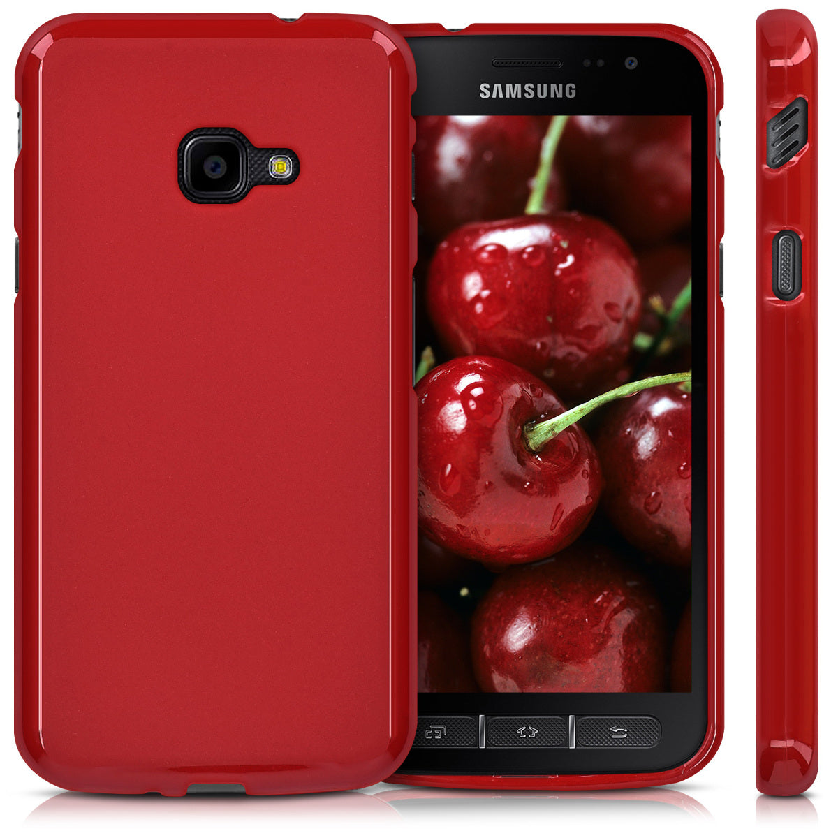 kwmobile Handyhülle für Samsung Galaxy Xcover 4 / 4S Hülle - Schutzhülle Cover - Kabelloses Laden