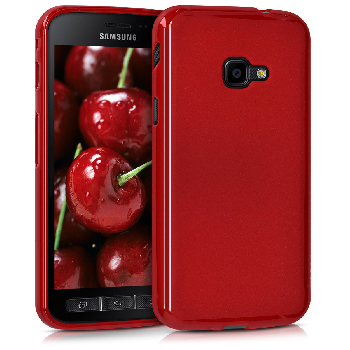 kwmobile Handyhülle für Samsung Galaxy Xcover 4 / 4S Hülle - Schutzhülle Cover - Kabelloses Laden