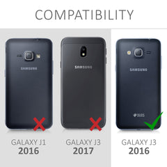 Samsung Galaxy J3 (2016) DUOS metallische Silikon Handyhülle