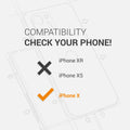 kwmobile Handyhülle für Apple iPhone X Hülle - Schutzhülle Cover - Kabelloses Laden