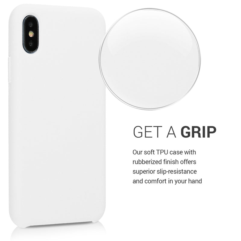 kwmobile Handyhülle für Apple iPhone X - Case Silikon - Kabelloses Laden - Schutzhülle Cover