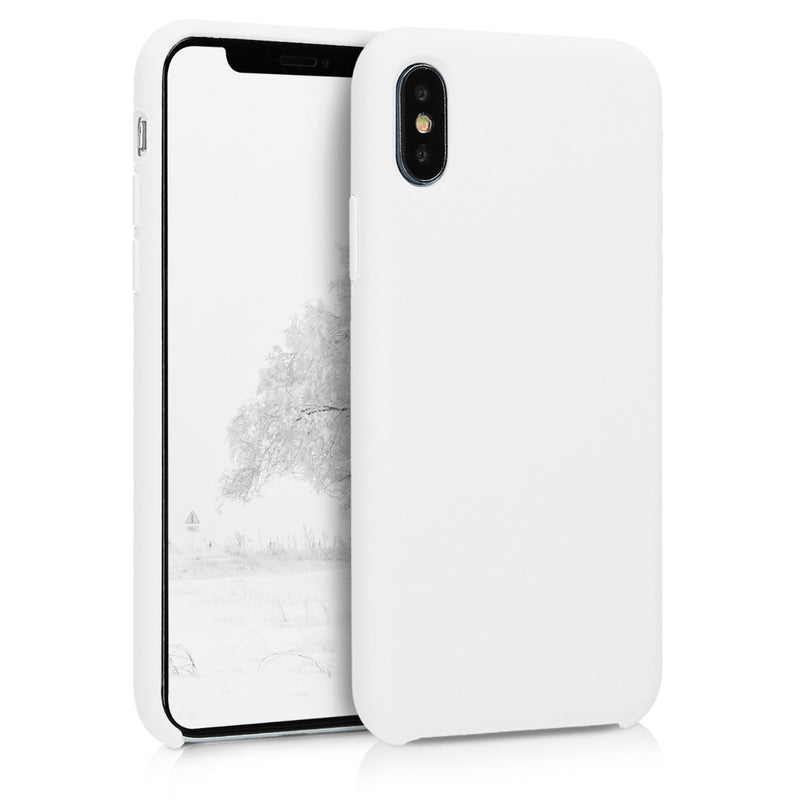 kwmobile Handyhülle für Apple iPhone X - Case Silikon - Kabelloses Laden - Schutzhülle Cover