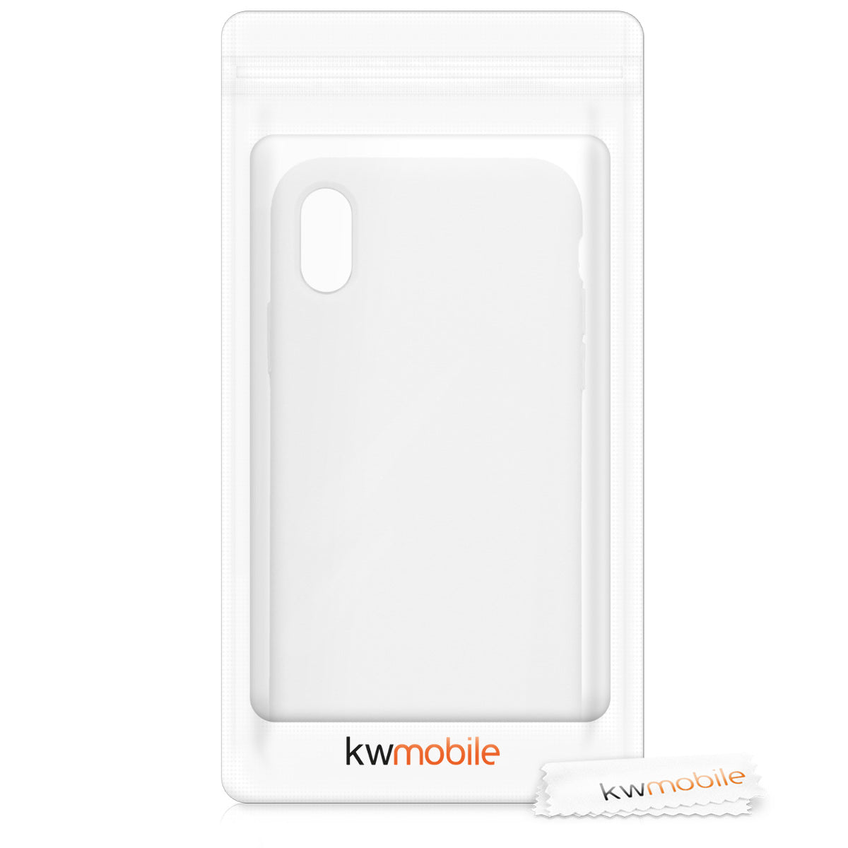 kwmobile Handyhülle für Apple iPhone X - Case Silikon - Kabelloses Laden - Schutzhülle Cover
