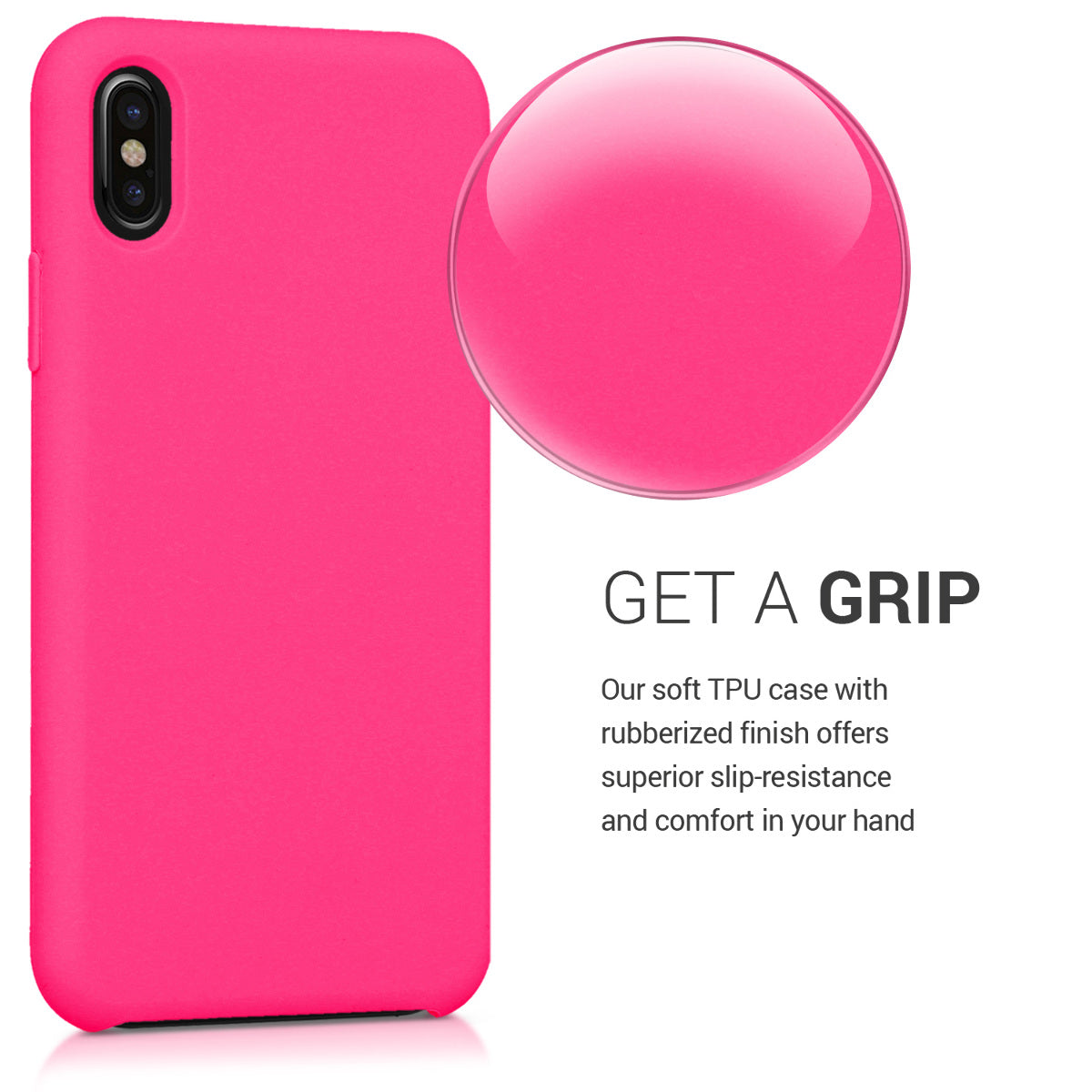kwmobile Handyhülle für Apple iPhone X - Case Silikon - Kabelloses Laden - Schutzhülle Cover