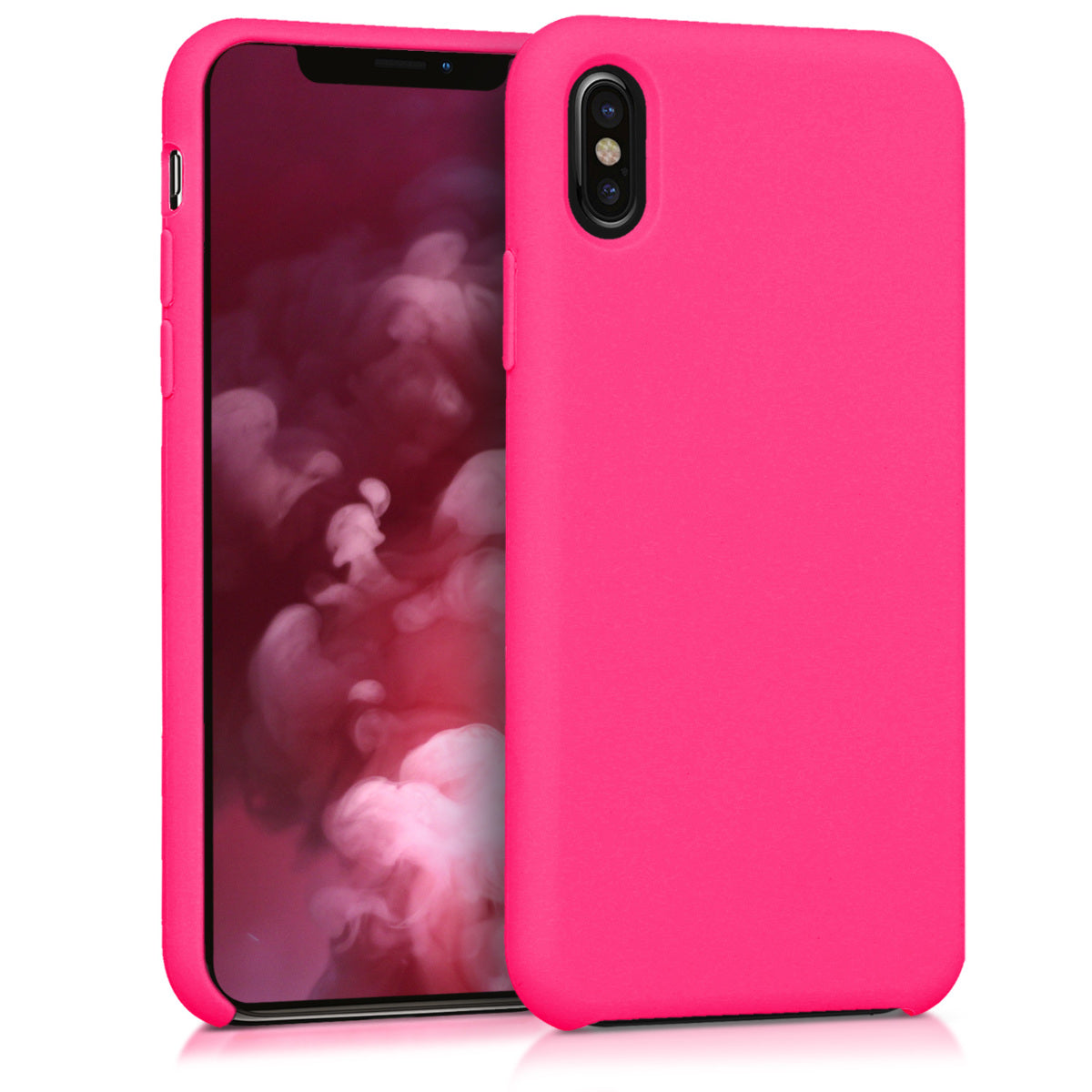 kwmobile Handyhülle für Apple iPhone X - Case Silikon - Kabelloses Laden - Schutzhülle Cover