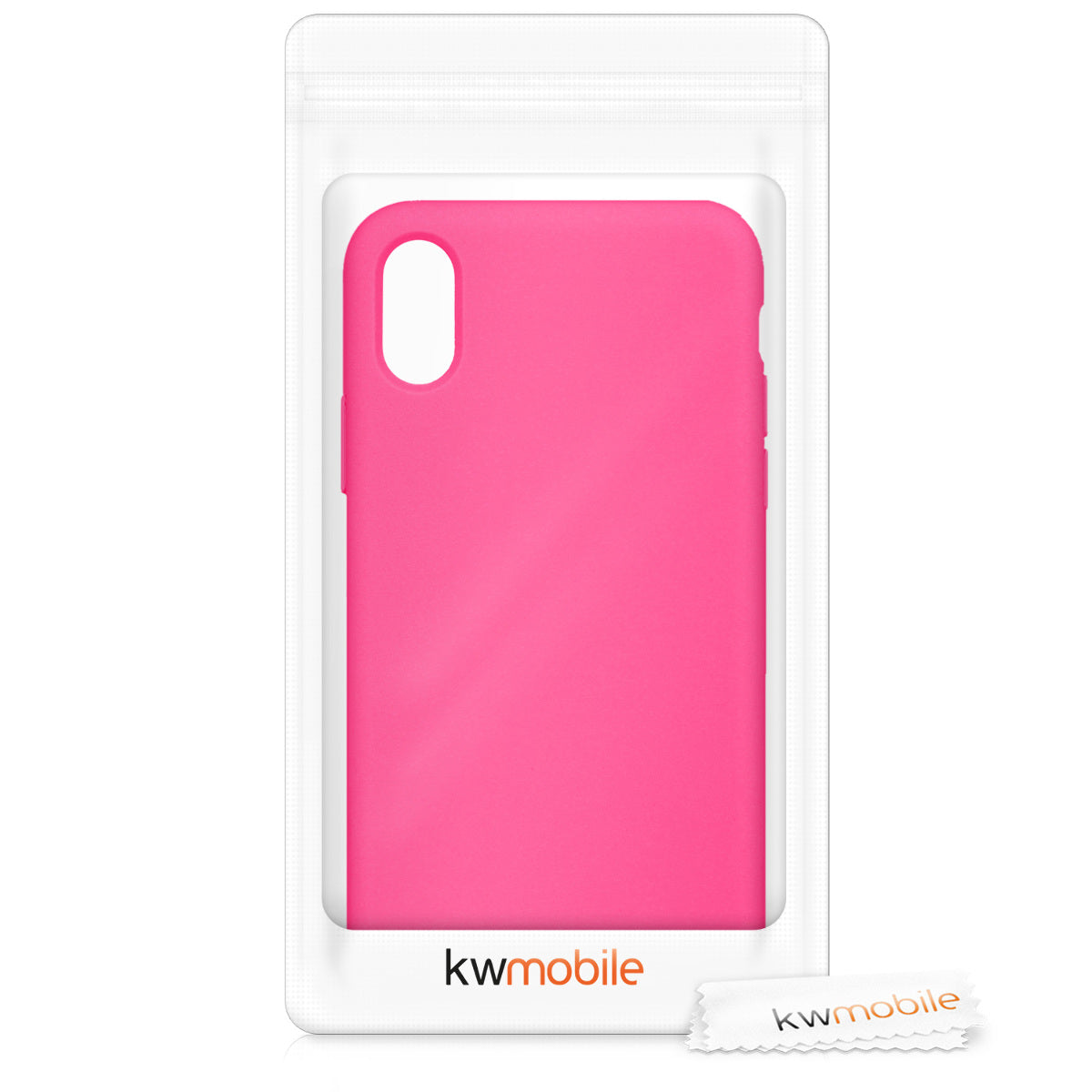 kwmobile Handyhülle für Apple iPhone X - Case Silikon - Kabelloses Laden - Schutzhülle Cover