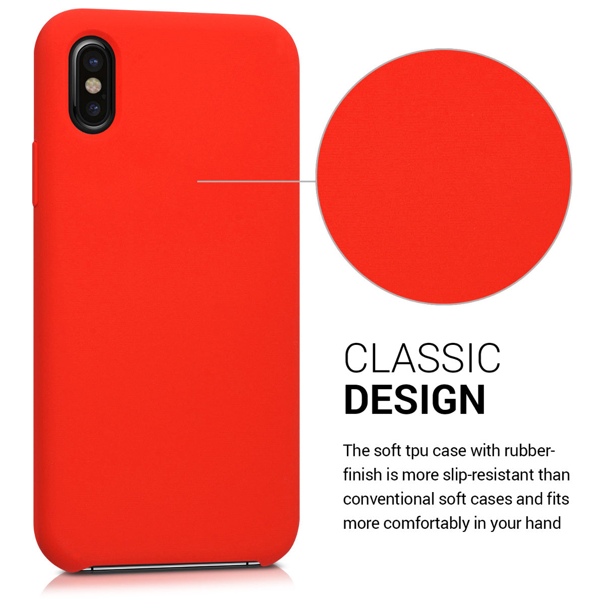 kwmobile Handyhülle für Apple iPhone X - Case Silikon - Kabelloses Laden - Schutzhülle Cover