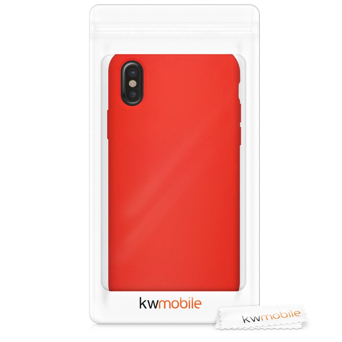 kwmobile Handyhülle für Apple iPhone X - Case Silikon - Kabelloses Laden - Schutzhülle Cover