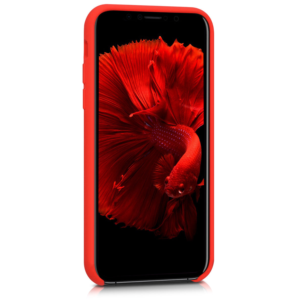 kwmobile Handyhülle für Apple iPhone X - Case Silikon - Kabelloses Laden - Schutzhülle Cover