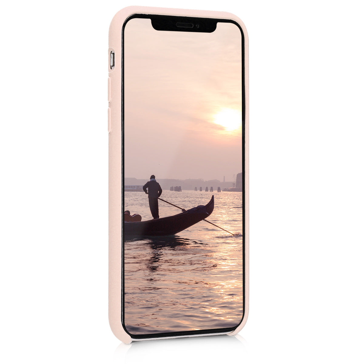 kwmobile Handyhülle für Apple iPhone X - Case Silikon - Kabelloses Laden - Schutzhülle Cover