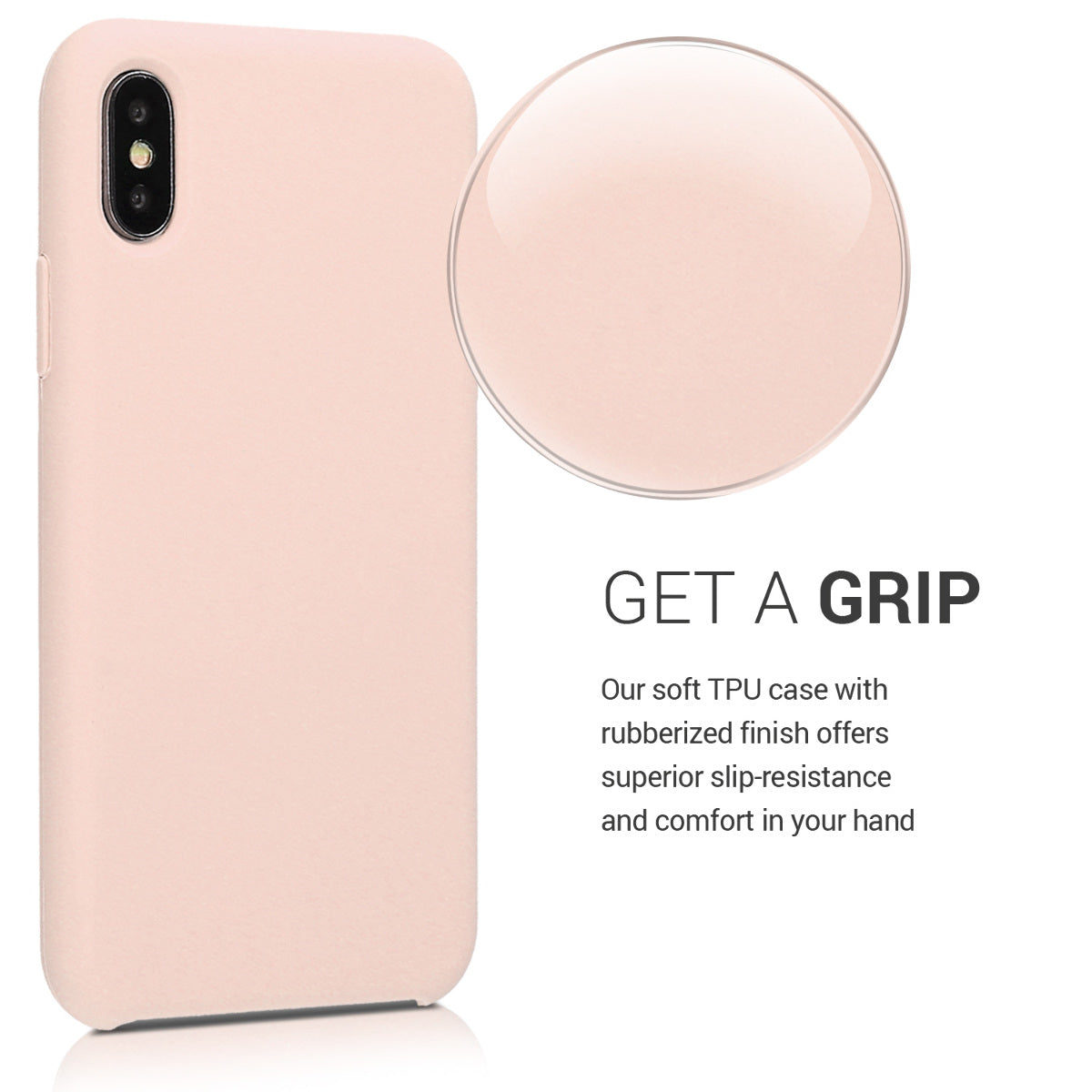 kwmobile Handyhülle für Apple iPhone X - Case Silikon - Kabelloses Laden - Schutzhülle Cover