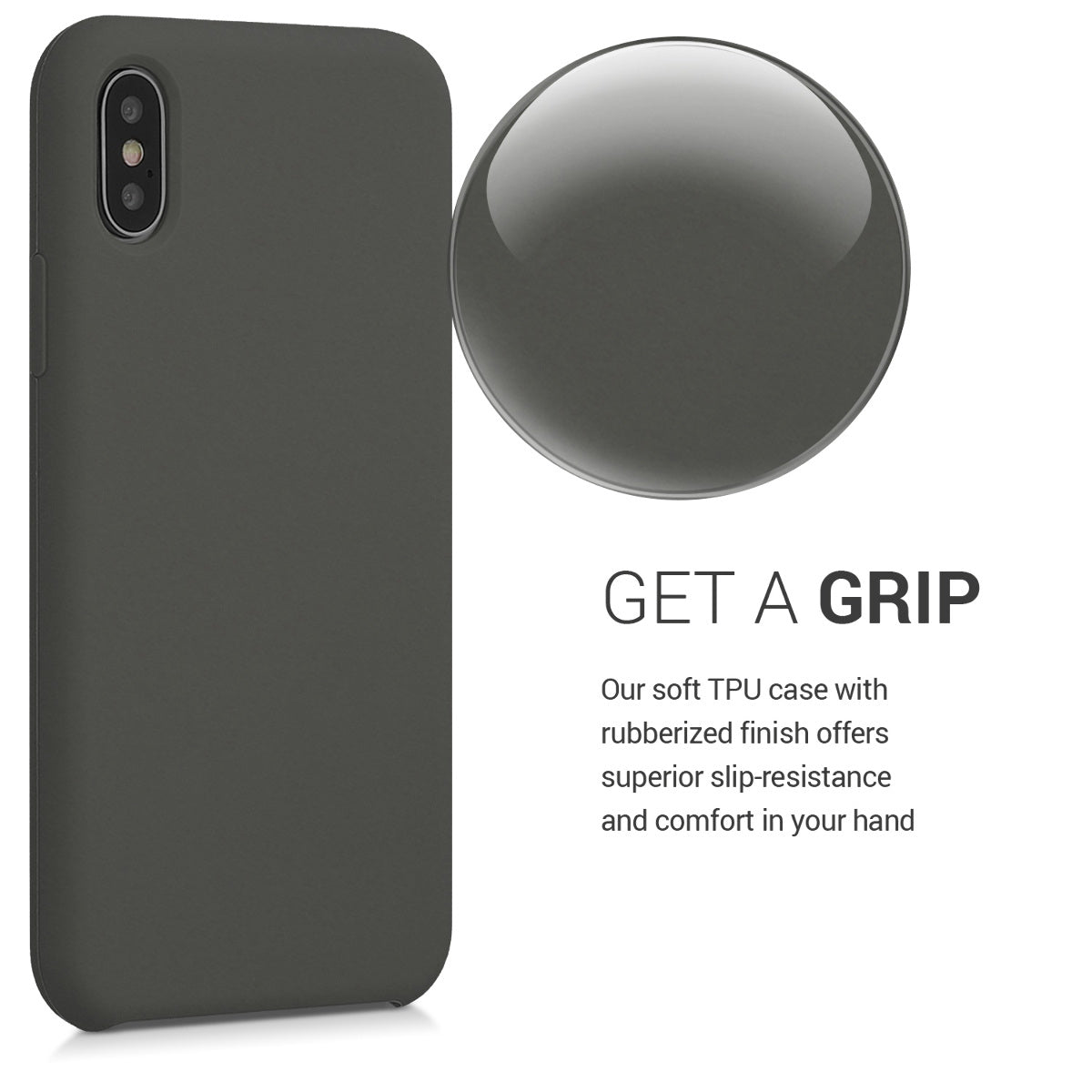 kwmobile Handyhülle für Apple iPhone X - Case Silikon - Kabelloses Laden - Schutzhülle Cover