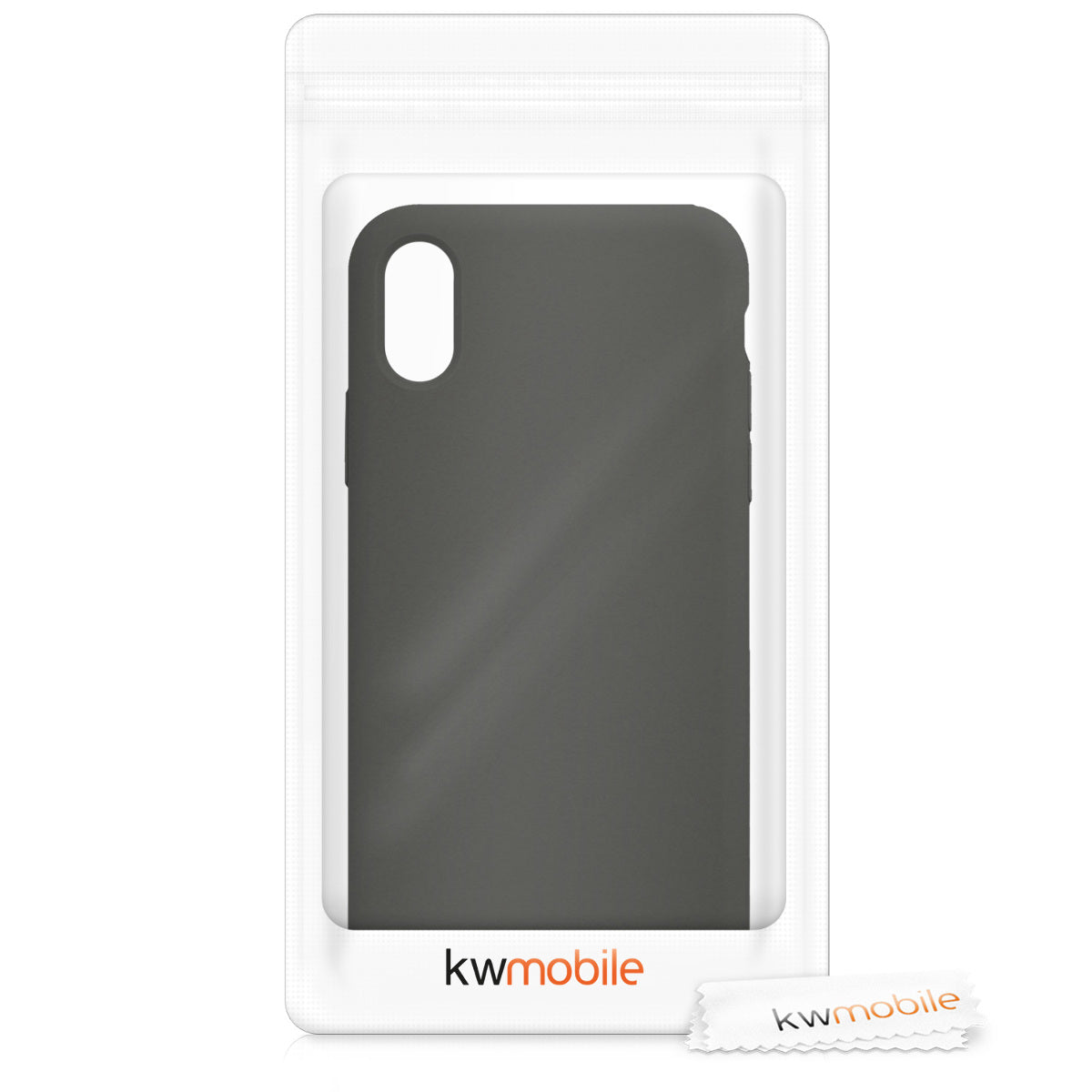 kwmobile Handyhülle für Apple iPhone X - Case Silikon - Kabelloses Laden - Schutzhülle Cover