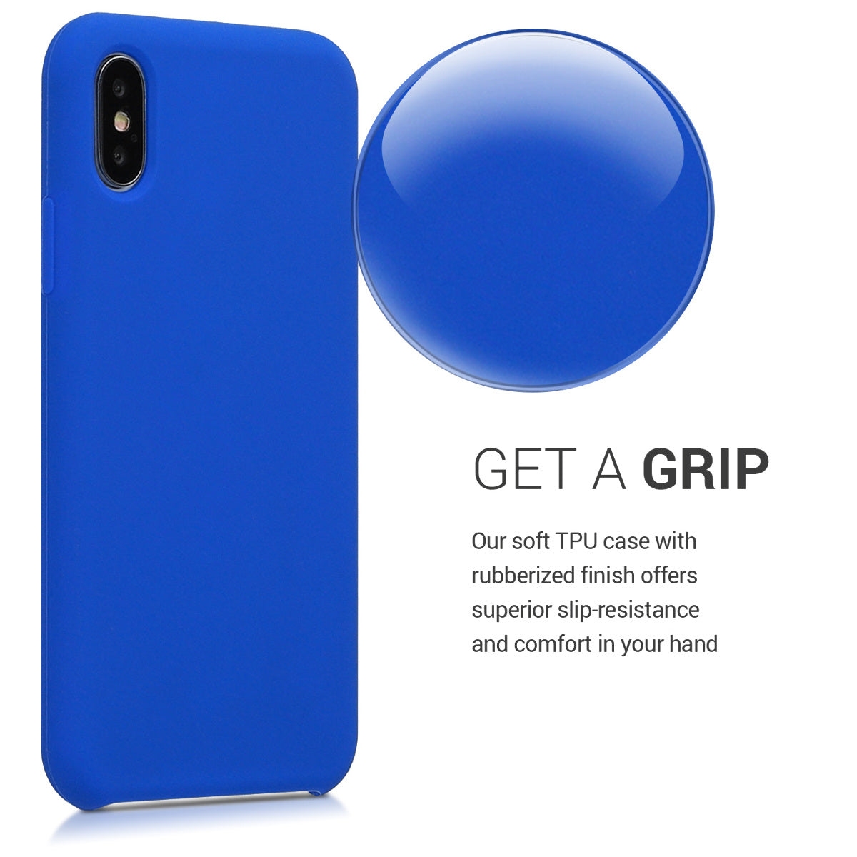 kwmobile Handyhülle für Apple iPhone X - Case Silikon - Kabelloses Laden - Schutzhülle Cover
