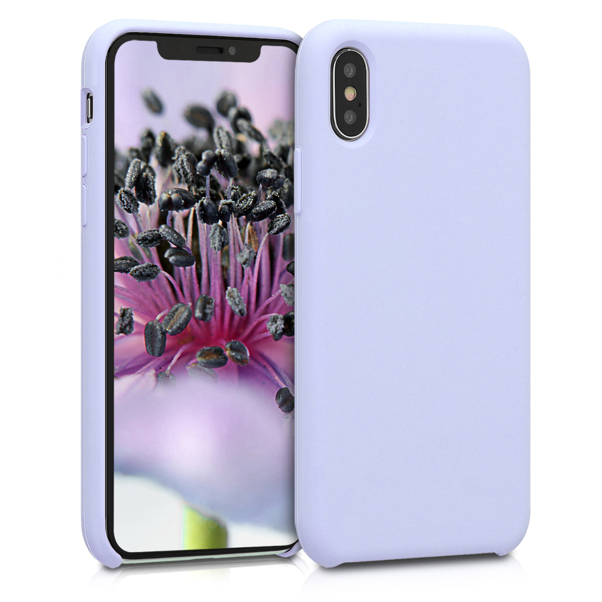 kwmobile Handyhülle für Apple iPhone X - Case Silikon - Kabelloses Laden - Schutzhülle Cover