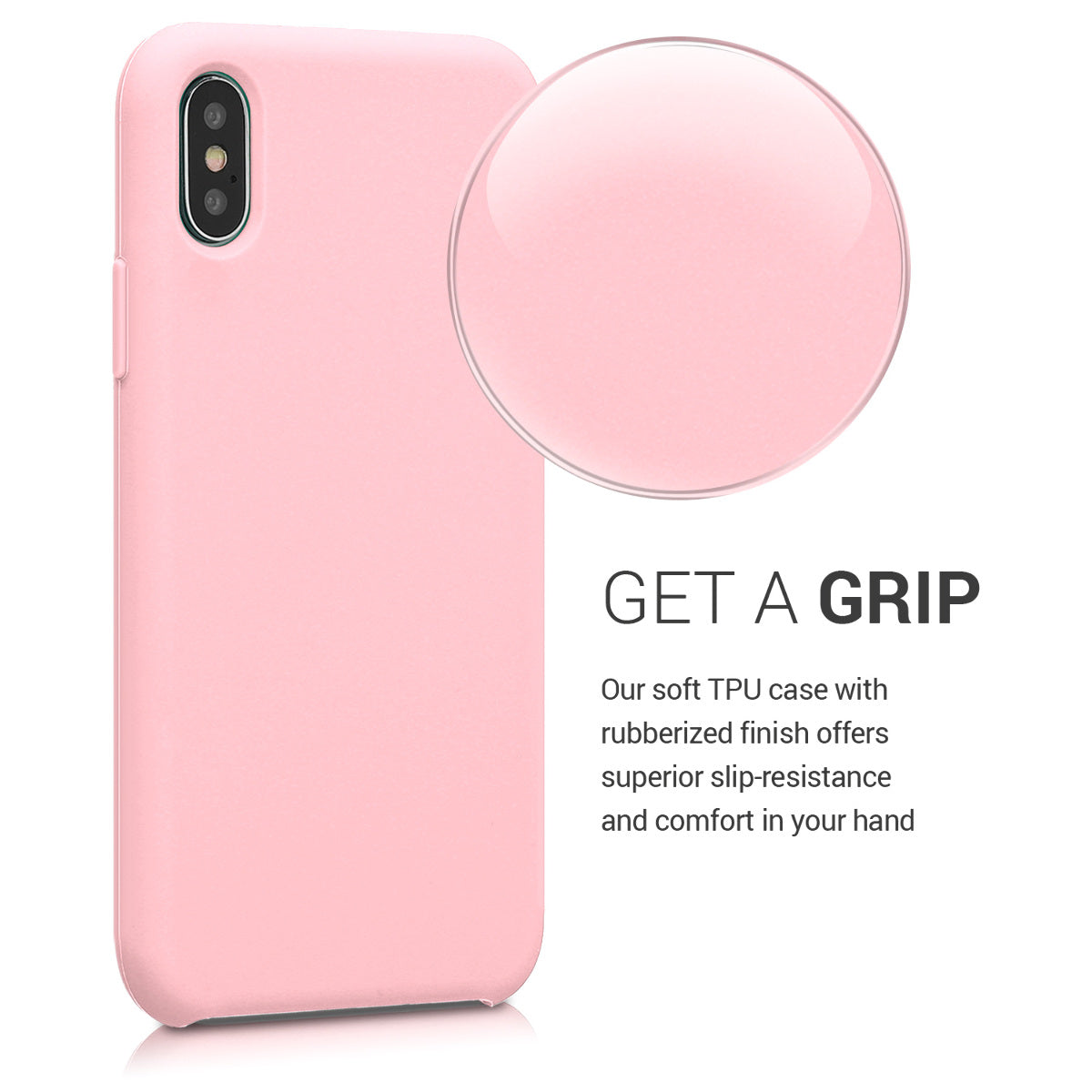 kwmobile Handyhülle für Apple iPhone X - Case Silikon - Kabelloses Laden - Schutzhülle Cover