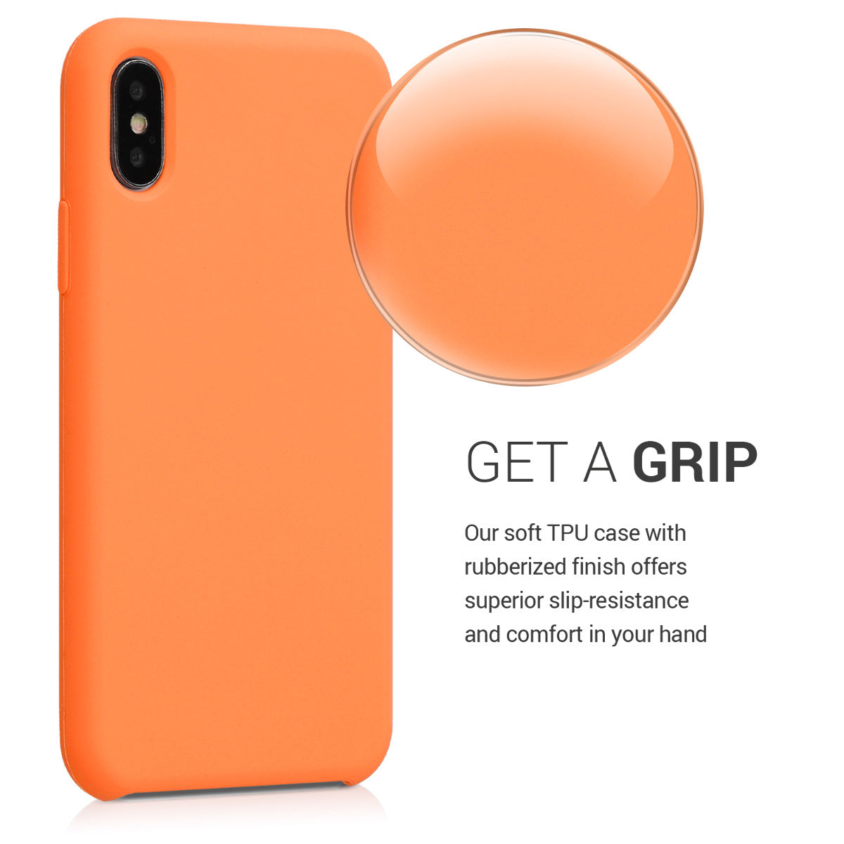 kwmobile Handyhülle für Apple iPhone X - Case Silikon - Kabelloses Laden - Schutzhülle Cover