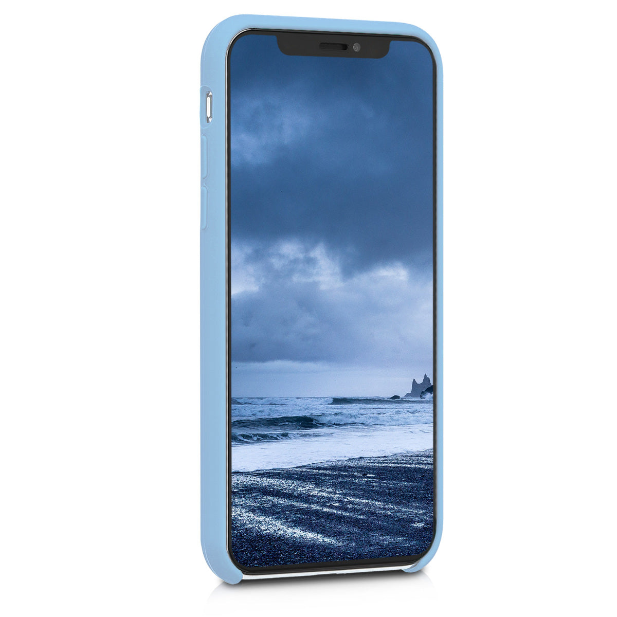 kwmobile Handyhülle für Apple iPhone X - Case Silikon - Kabelloses Laden - Schutzhülle Cover