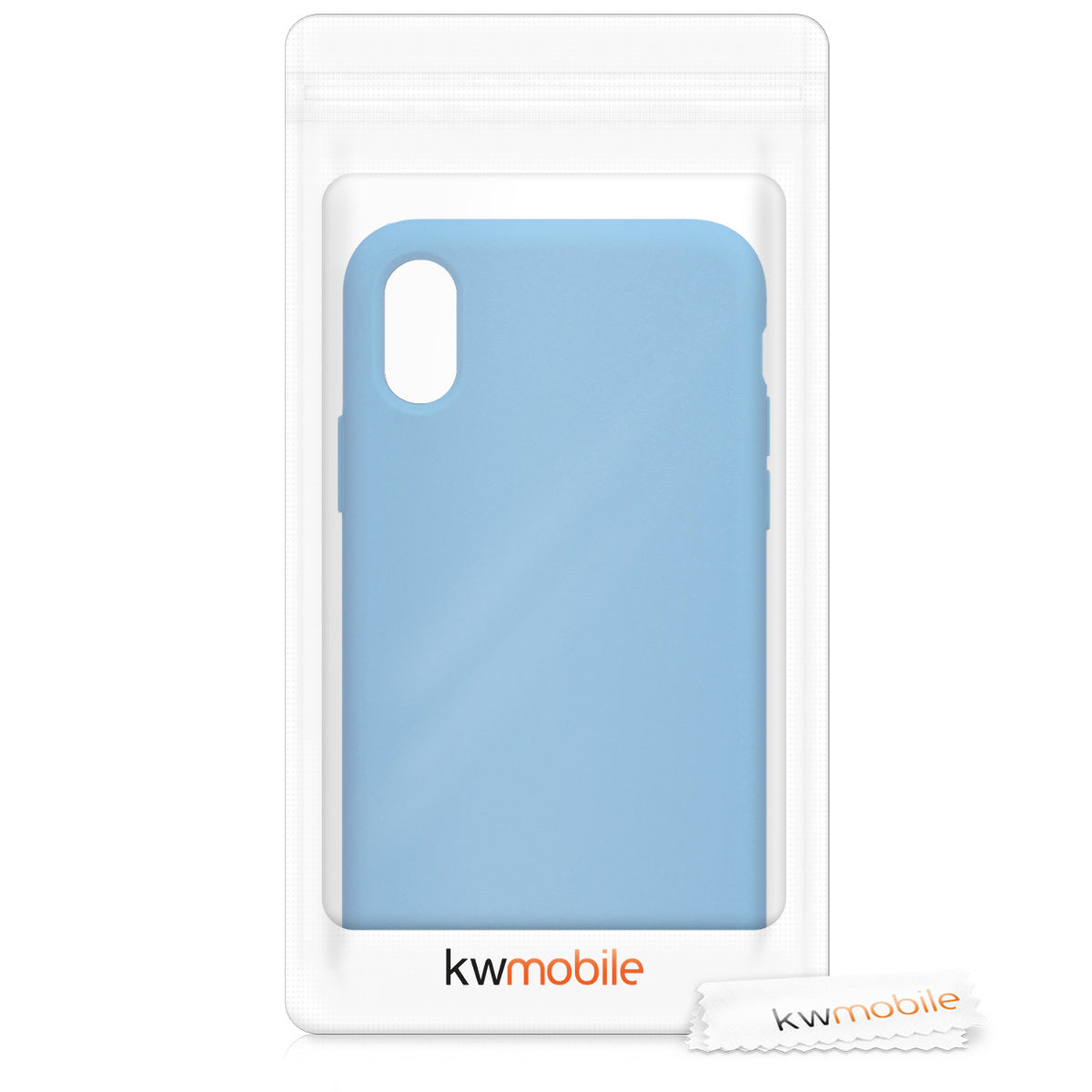 kwmobile Handyhülle für Apple iPhone X - Case Silikon - Kabelloses Laden - Schutzhülle Cover