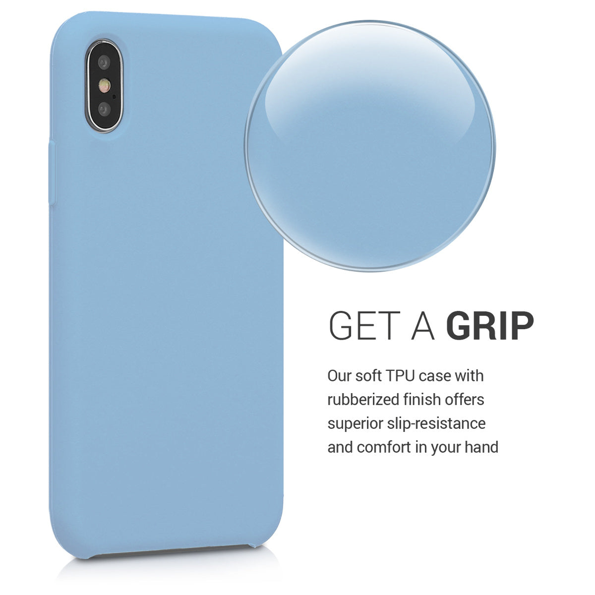 kwmobile Handyhülle für Apple iPhone X - Case Silikon - Kabelloses Laden - Schutzhülle Cover