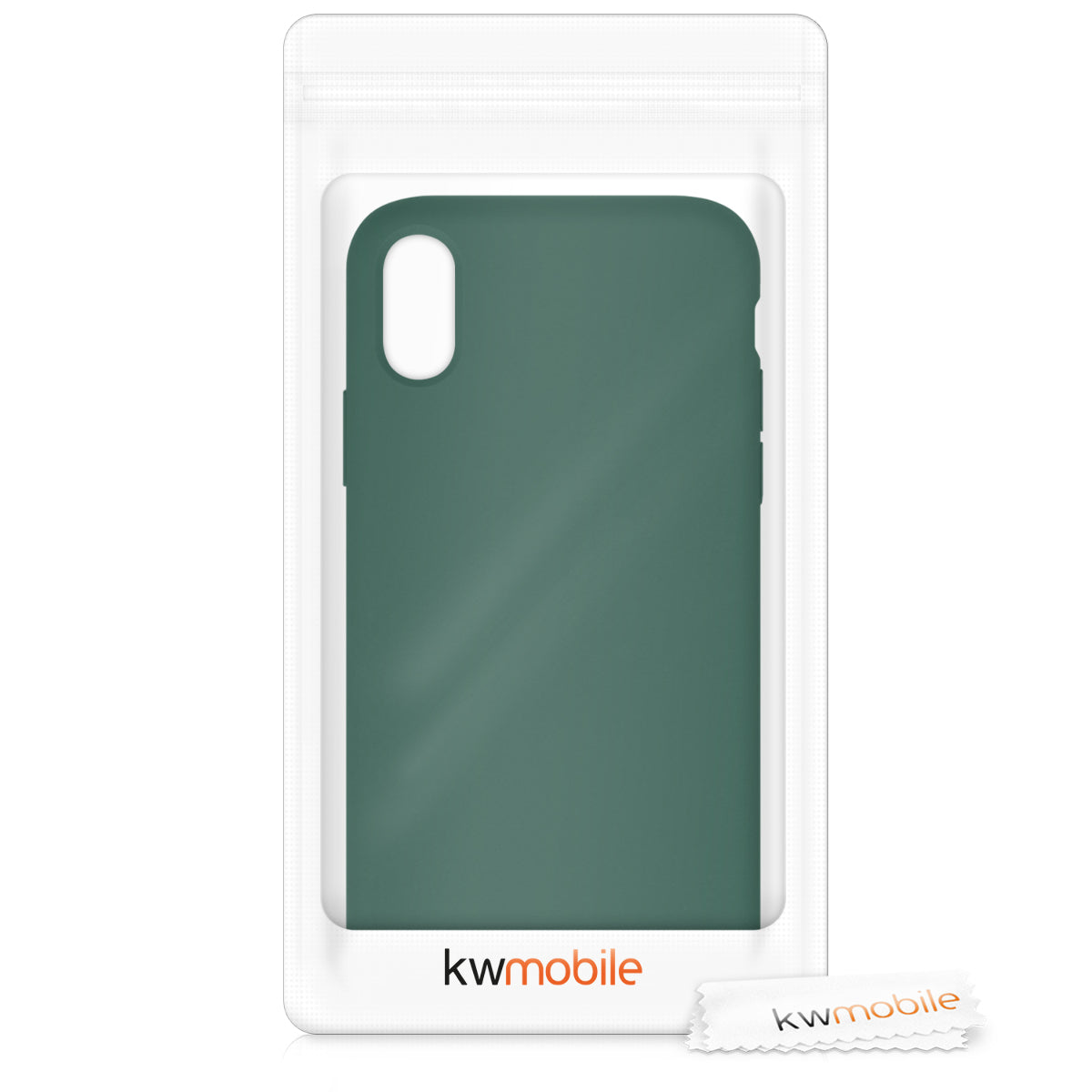 kwmobile Handyhülle für Apple iPhone X - Case Silikon - Kabelloses Laden - Schutzhülle Cover